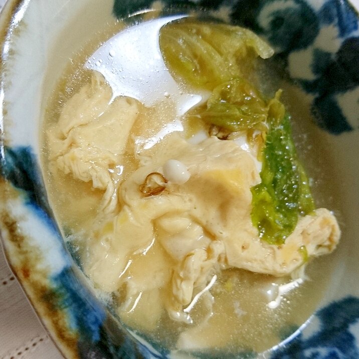 豆腐の熱々スープ